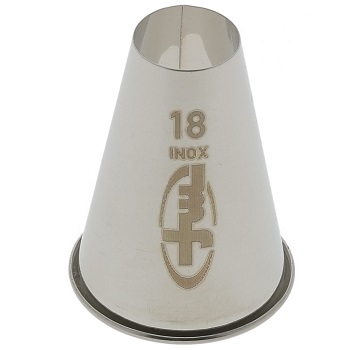 Mallard Ferriere Round 18 Stainless Steel Piping Nozzle